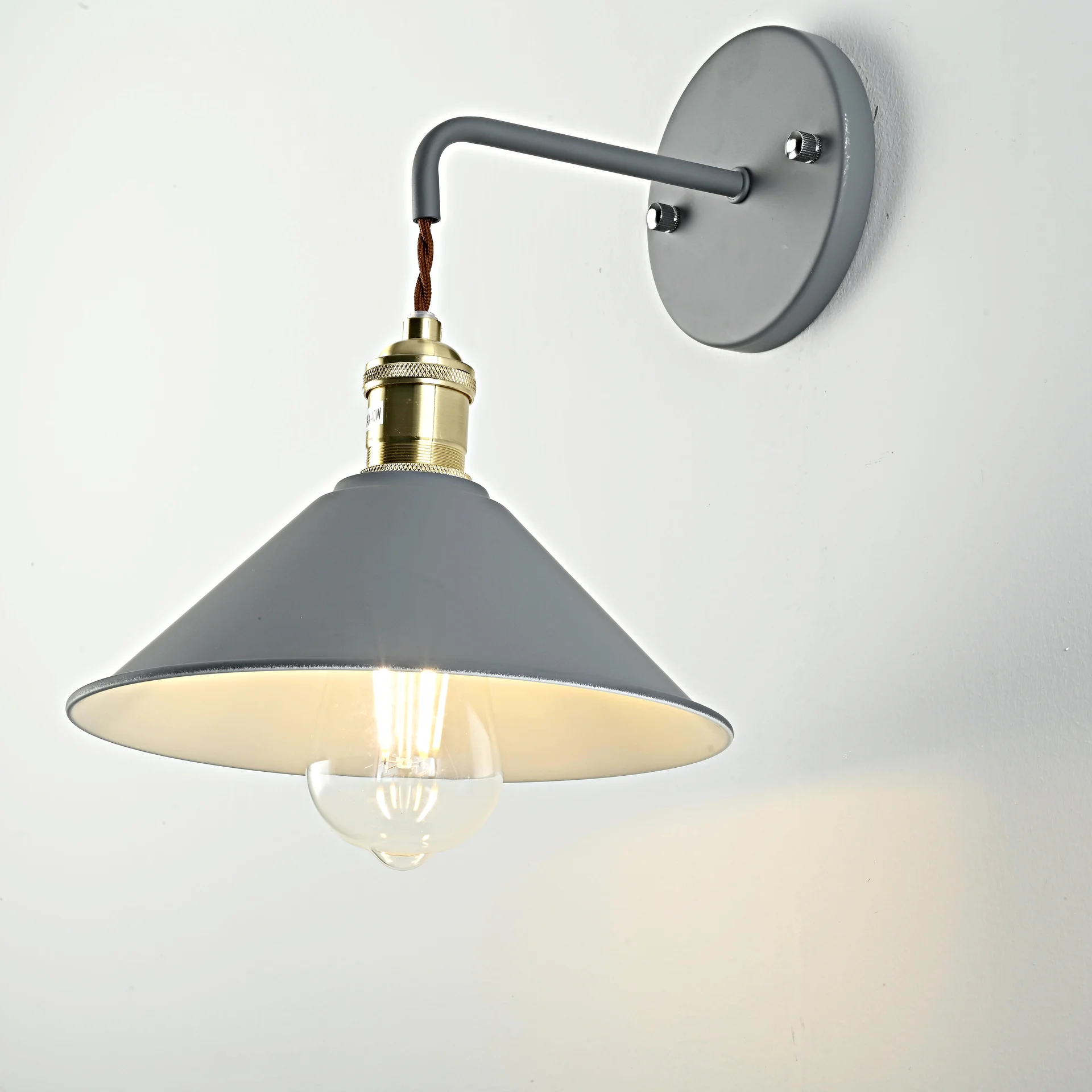 Бра с подвесным плафоном BRAID WALL Gray - миниатюра 9