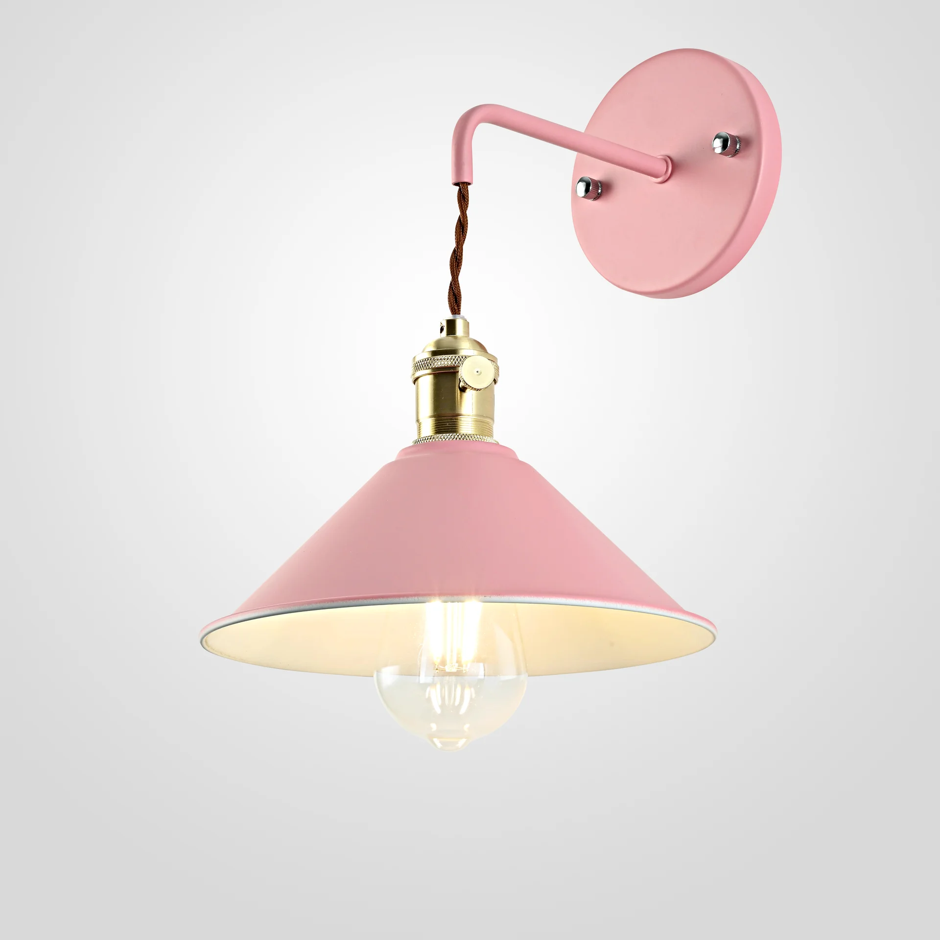 Бра с подвесным плафоном BRAID WALL Pink - изображение 1