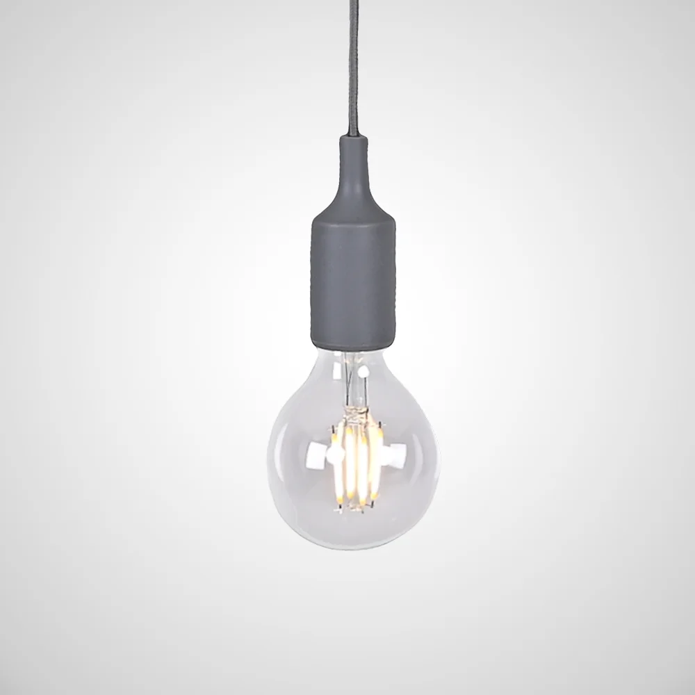 Подвесной светильник Muuto E27 Grey - изображение 1