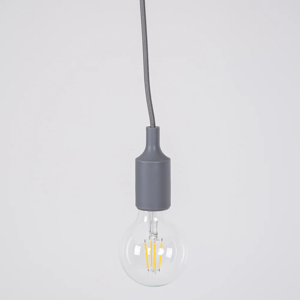 Подвесной светильник Muuto E27 Grey - миниатюра 3