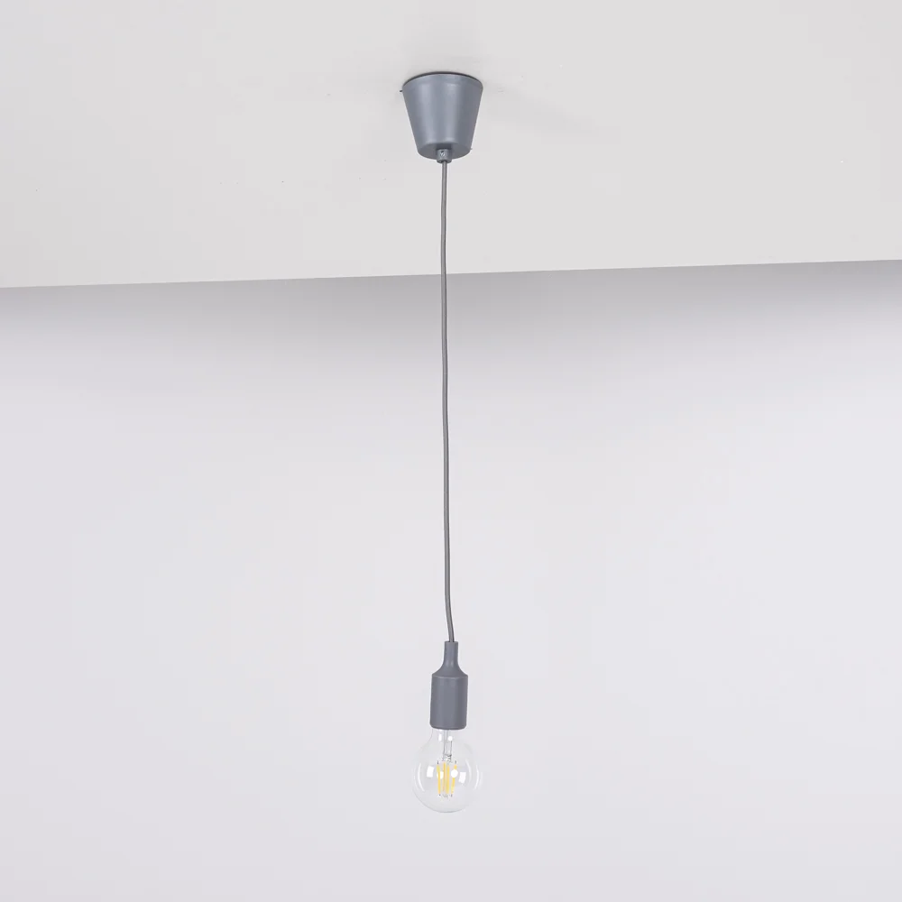 Подвесной светильник Muuto E27 Grey - миниатюра 4