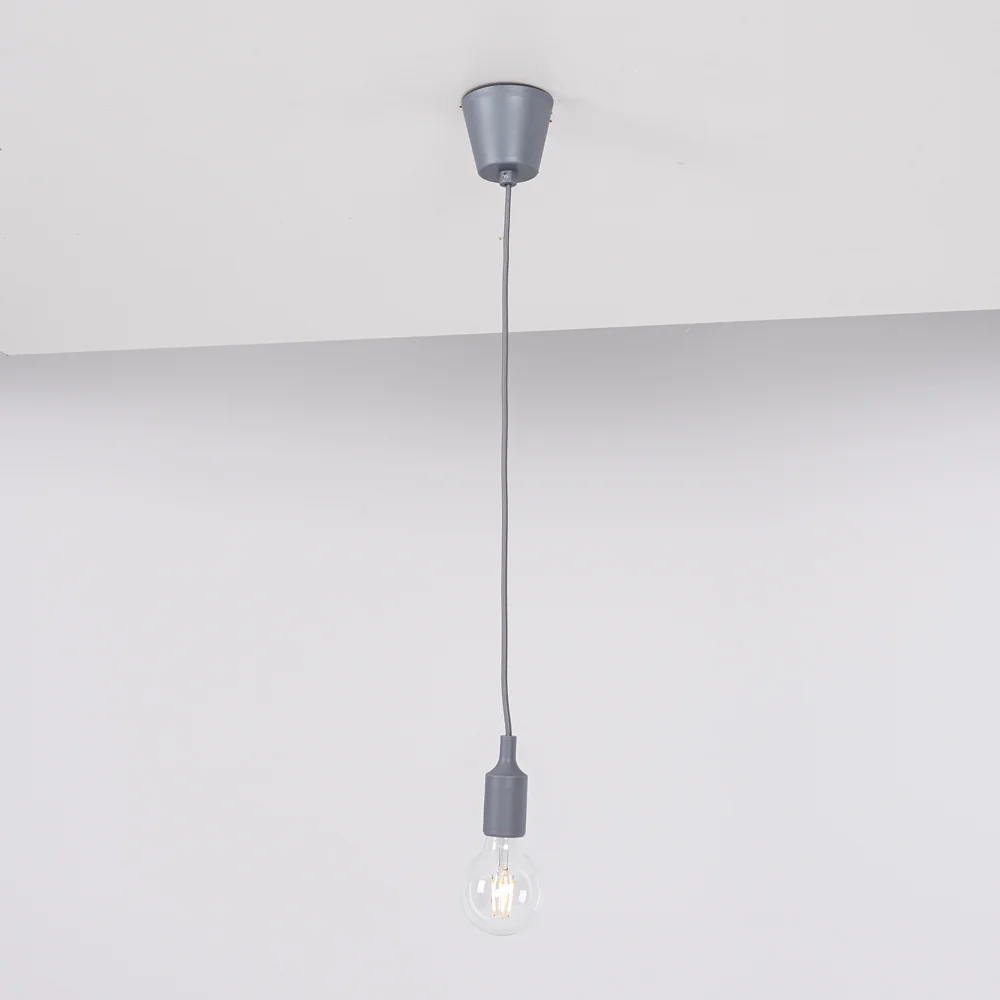 Подвесной светильник Muuto E27 Grey - миниатюра 5