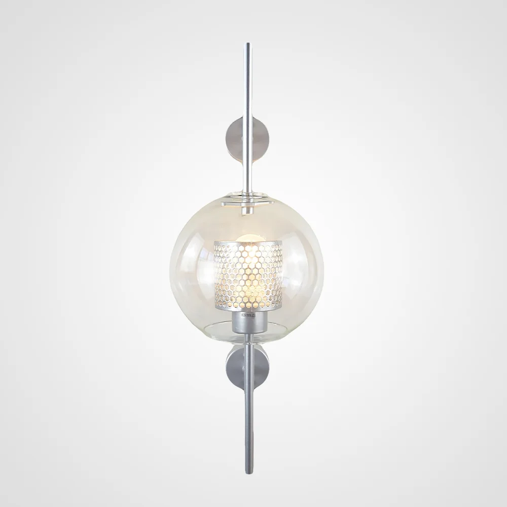 Настенный светильник CATCH WALL ball L55 steel - миниатюра 2