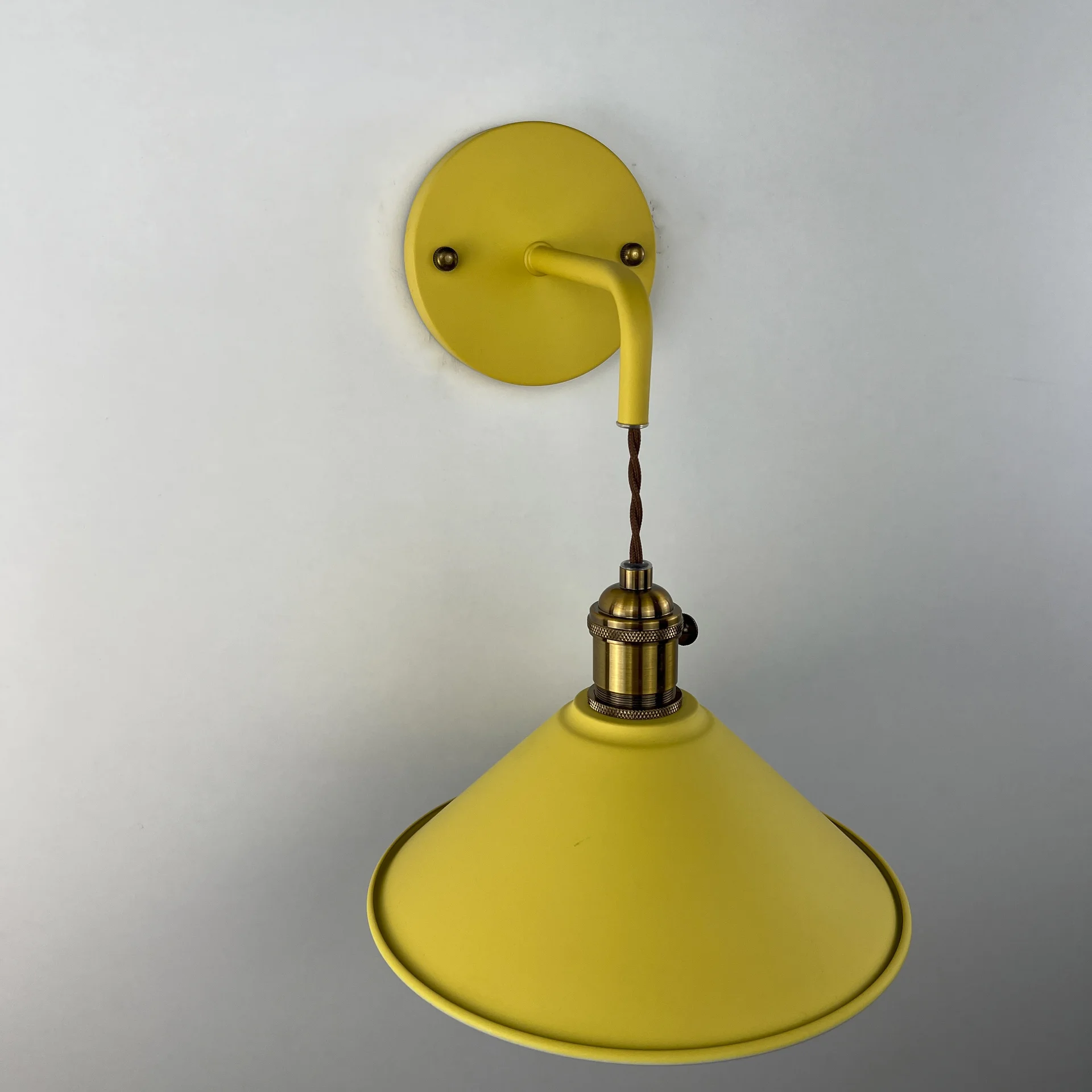 Бра с подвесным плафоном BRAID WALL Yellow - миниатюра 4