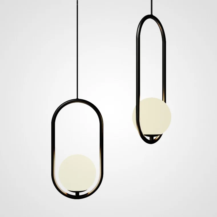 Подвесной светильник Matthew McCormick hoop 40 Silver MILA Pendant - миниатюра 3