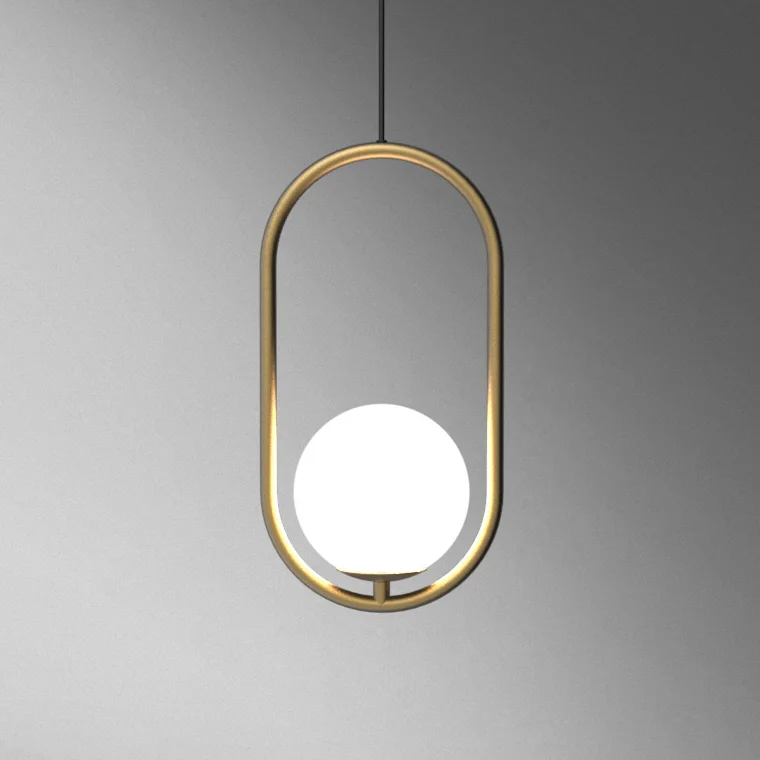 Подвесной светильник Matthew McCormick hoop 40 Silver MILA Pendant - миниатюра 6
