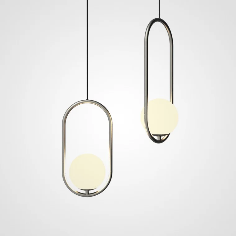 Подвесной светильник Matthew McCormick hoop 50 Silver MILA Pendant - миниатюра 3
