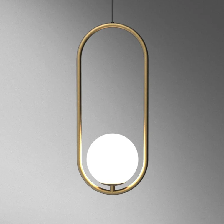 Подвесной светильник Matthew McCormick hoop 50 Silver MILA Pendant - миниатюра 5