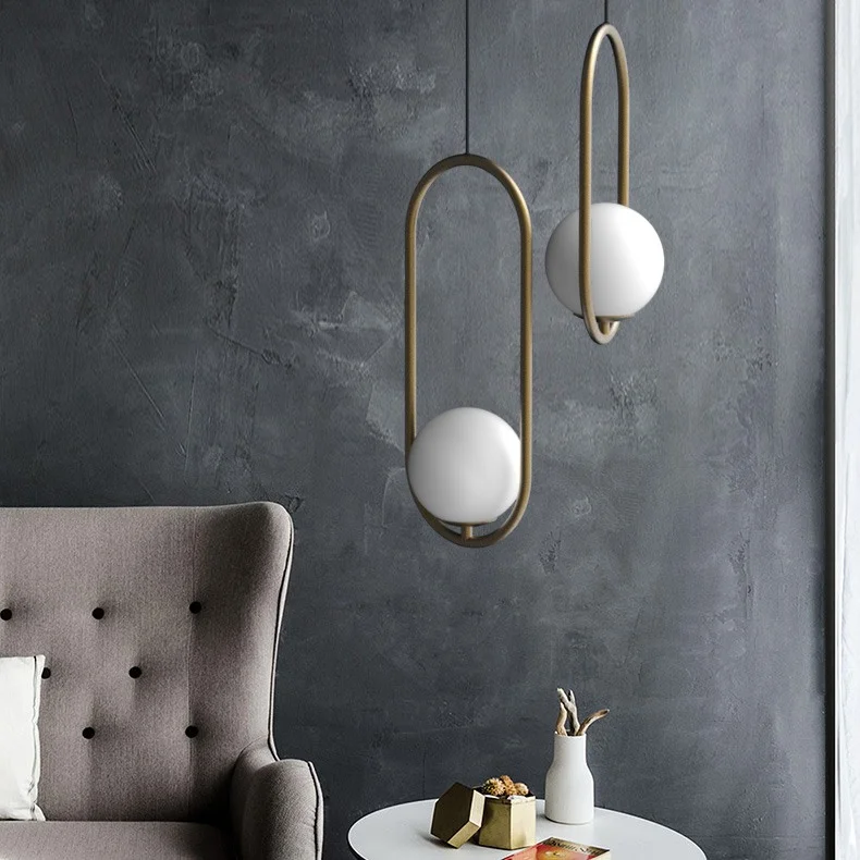Подвесной светильник Matthew McCormick hoop 50 Silver MILA Pendant - миниатюра 7