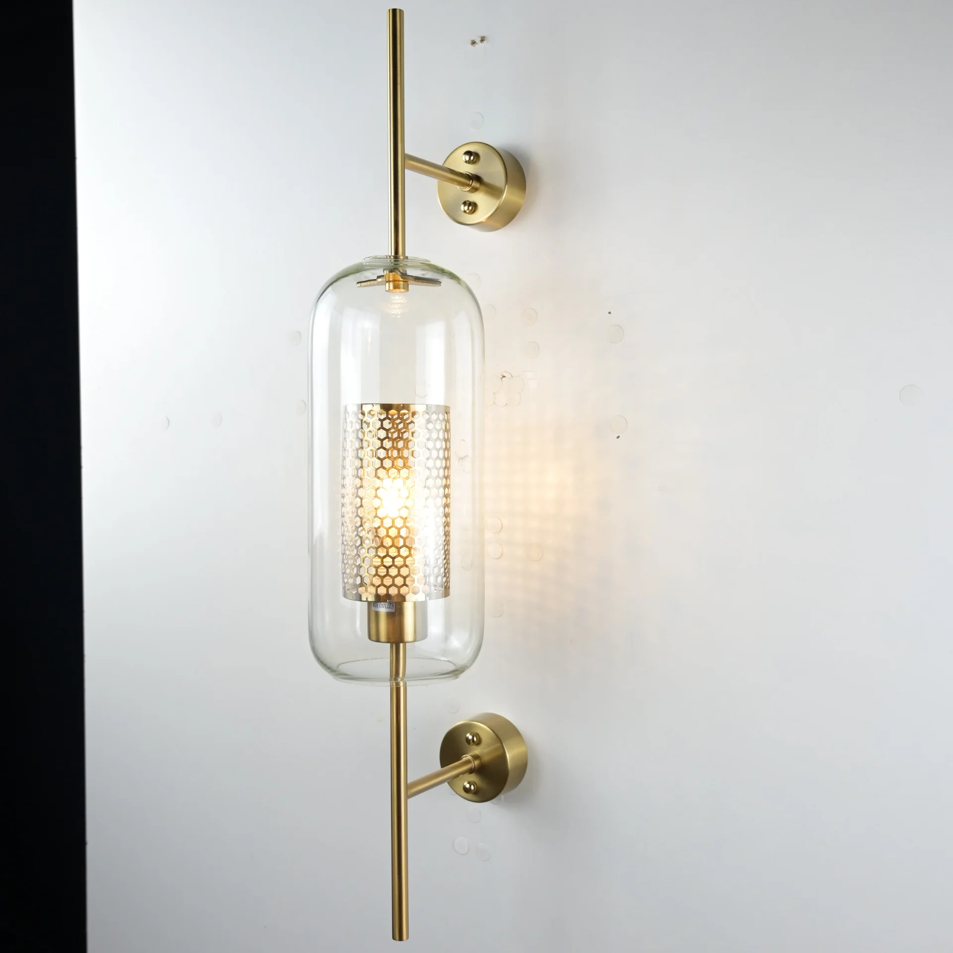Настенный светильник CATCH WALL cylinder L67 brass - миниатюра 10