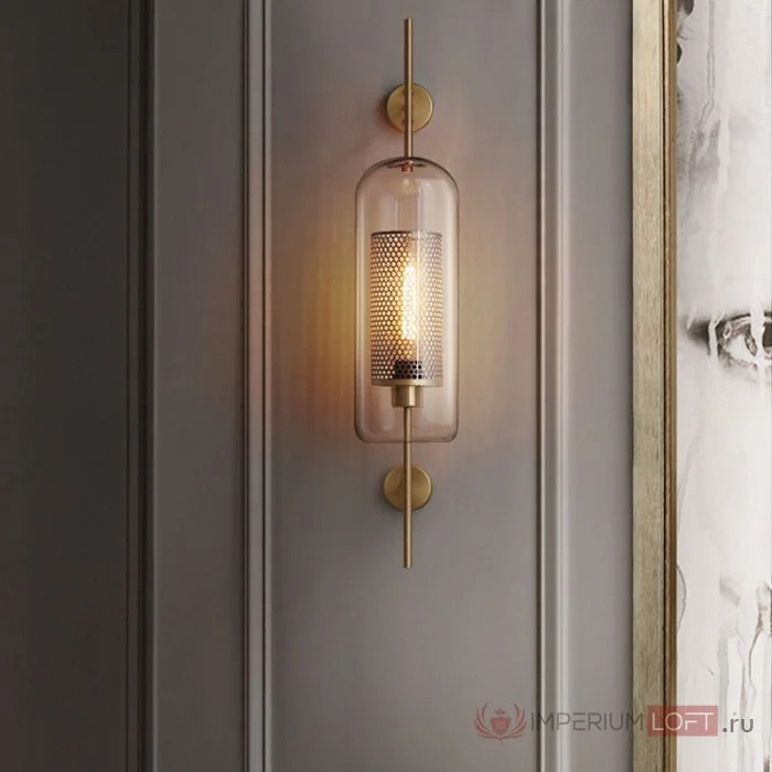 Настенный светильник CATCH WALL cylinder L67 brass - миниатюра 14