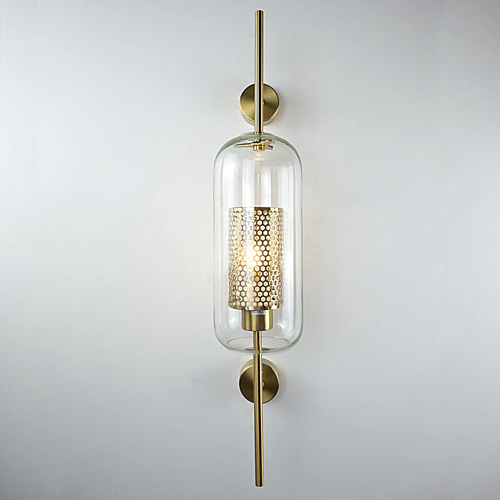 Настенный светильник CATCH WALL cylinder L67 brass - миниатюра 2