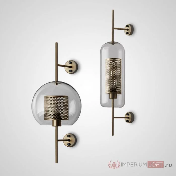 Настенный светильник CATCH WALL cylinder L67 brass - миниатюра 20