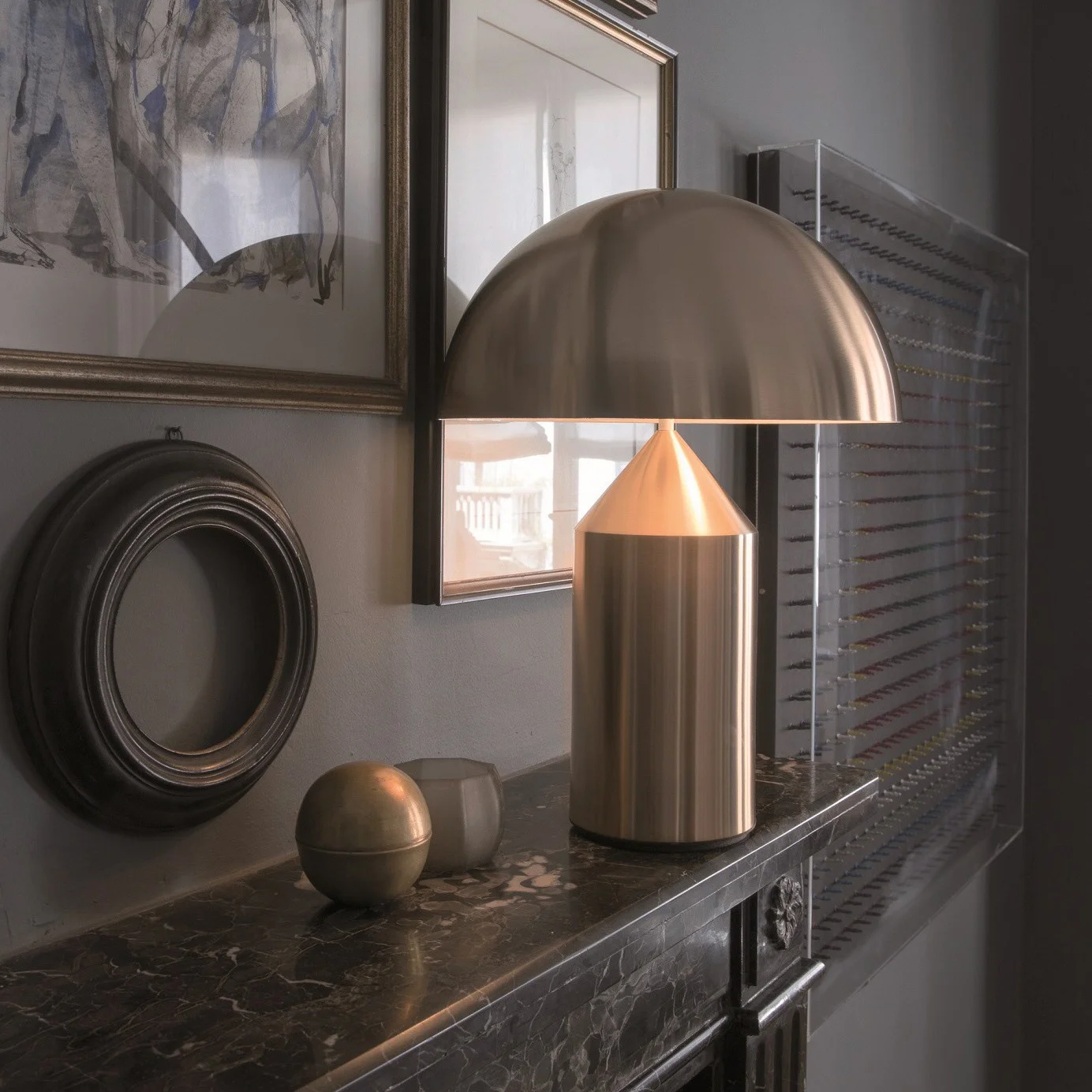 Настольная лампа Atollo Table Lamp white H50 - миниатюра 3