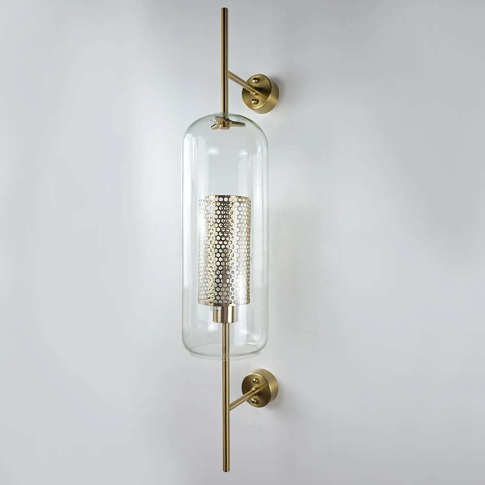 Настенный светильник CATCH WALL cylinder L78 brass - миниатюра 2