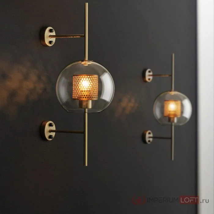 Настенный светильник CATCH WALL cylinder L78 brass - миниатюра 21
