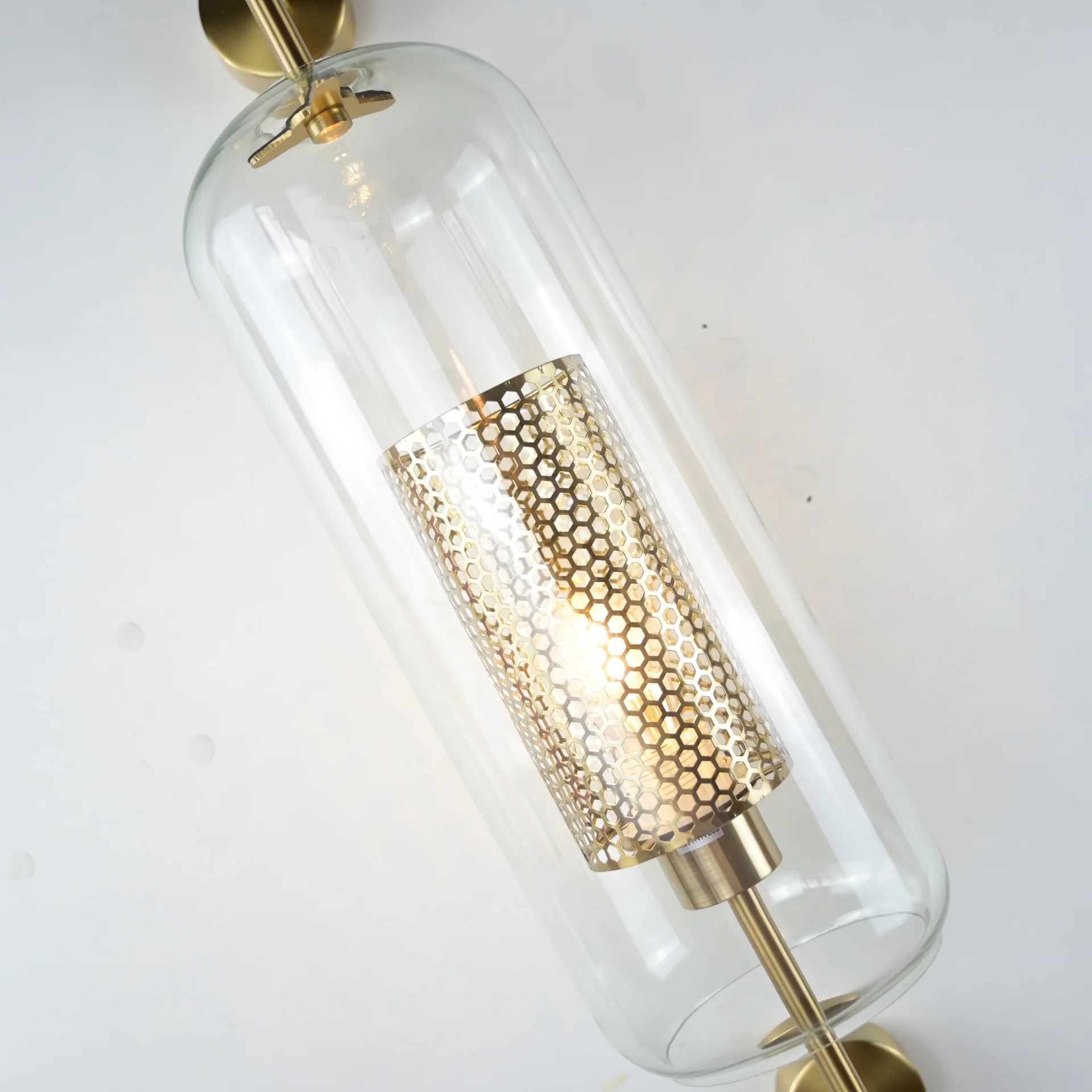 Настенный светильник CATCH WALL cylinder L78 brass - миниатюра 4