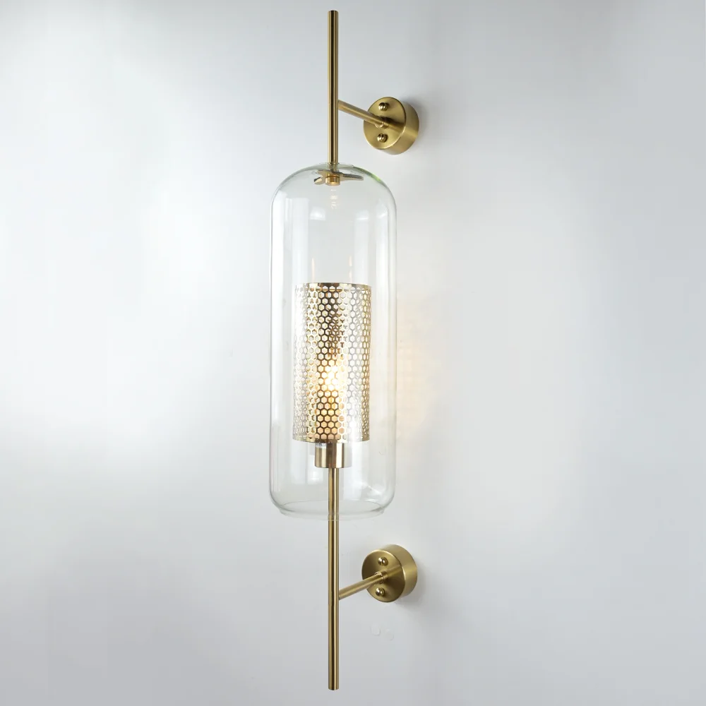 Настенный светильник CATCH WALL cylinder L78 brass - миниатюра 6