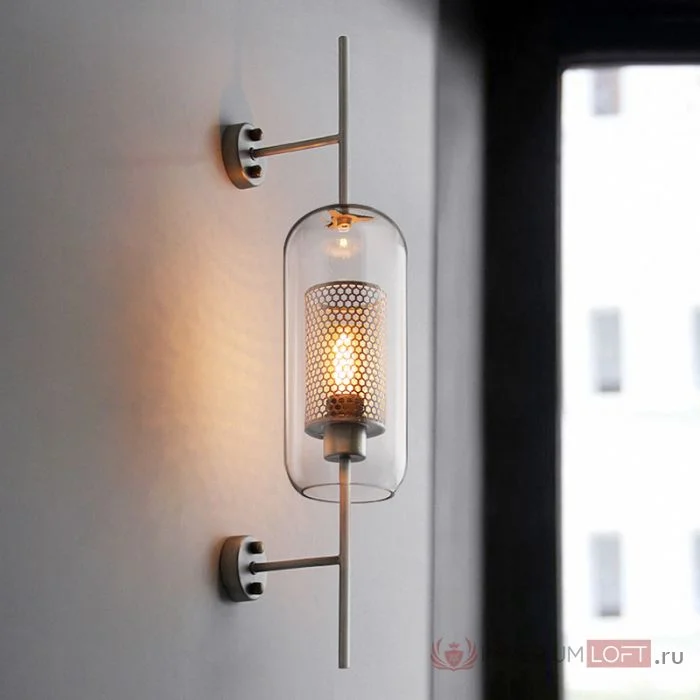 Настенный светильник CATCH WALL cylinder L67 stell - миниатюра 14