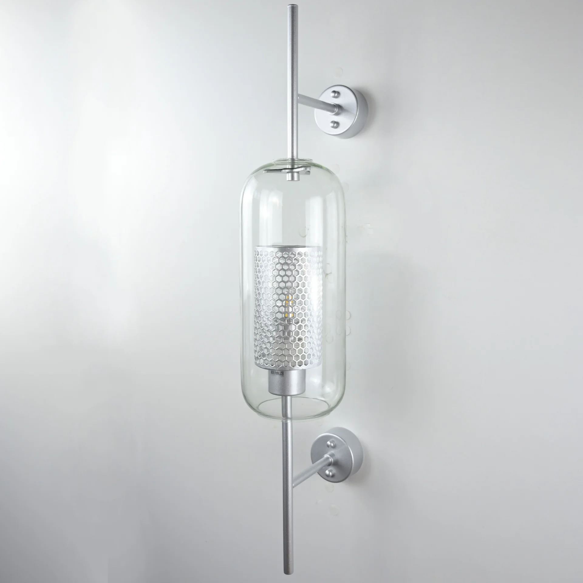 Настенный светильник CATCH WALL cylinder L67 stell - миниатюра 3