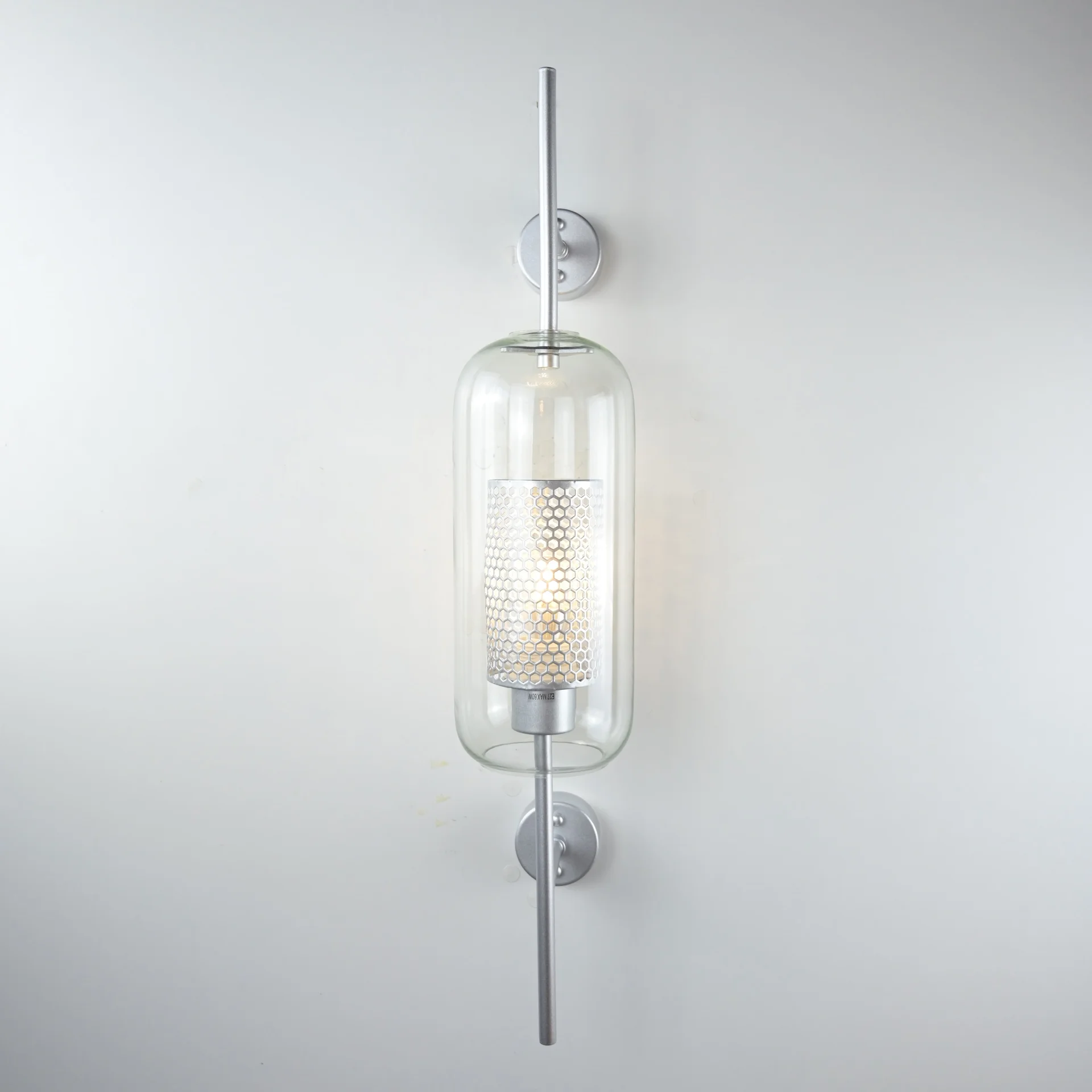 Настенный светильник CATCH WALL cylinder L67 stell - миниатюра 8