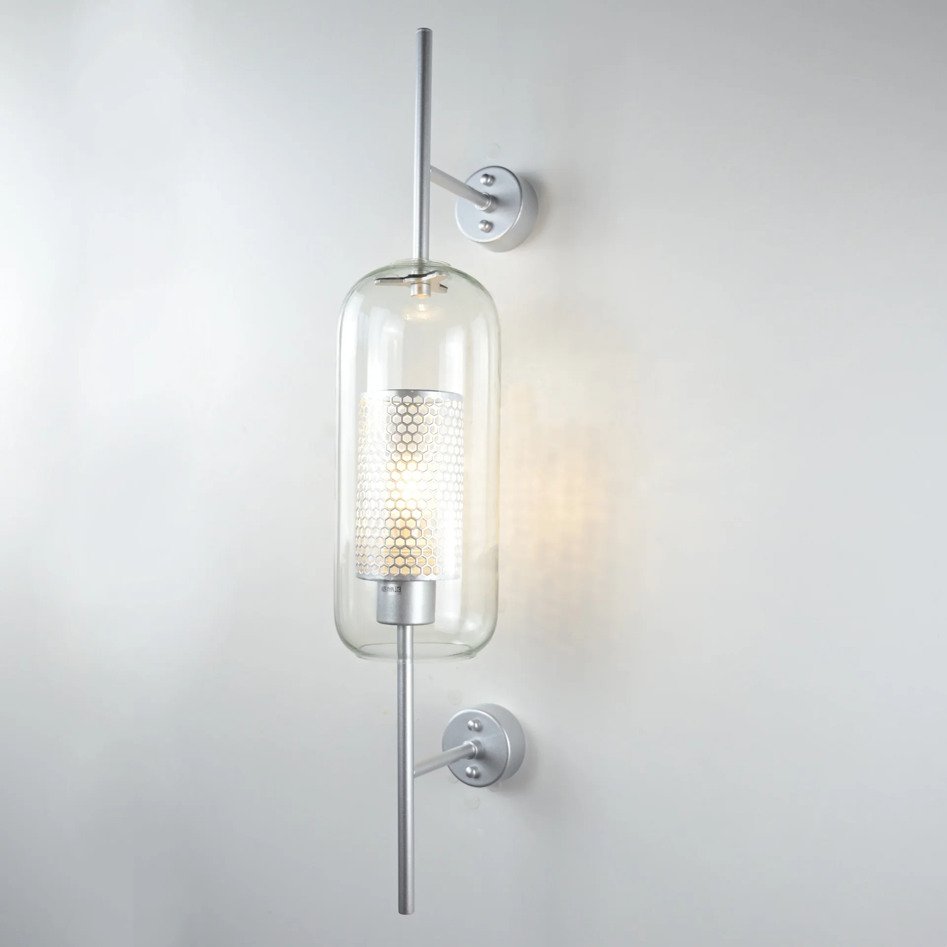 Настенный светильник CATCH WALL cylinder L67 stell - миниатюра 9