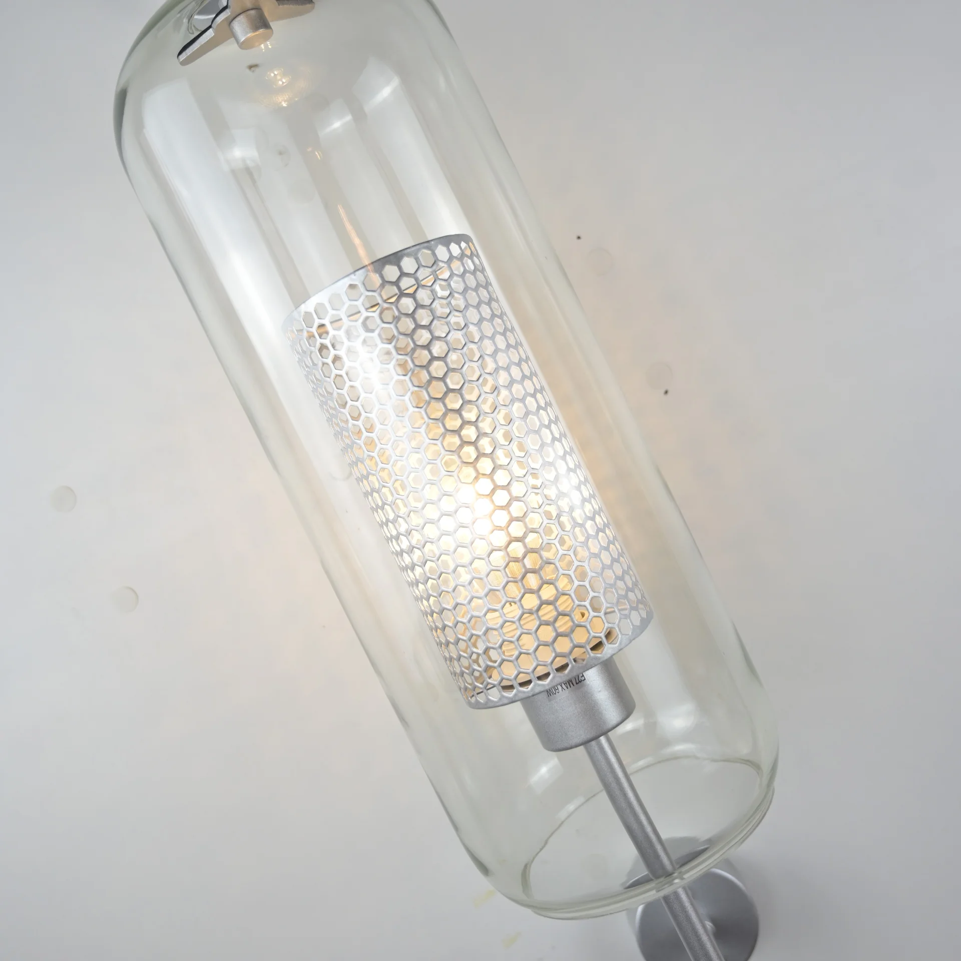 Настенный светильник CATCH WALL cylinder L78 stell - миниатюра 7