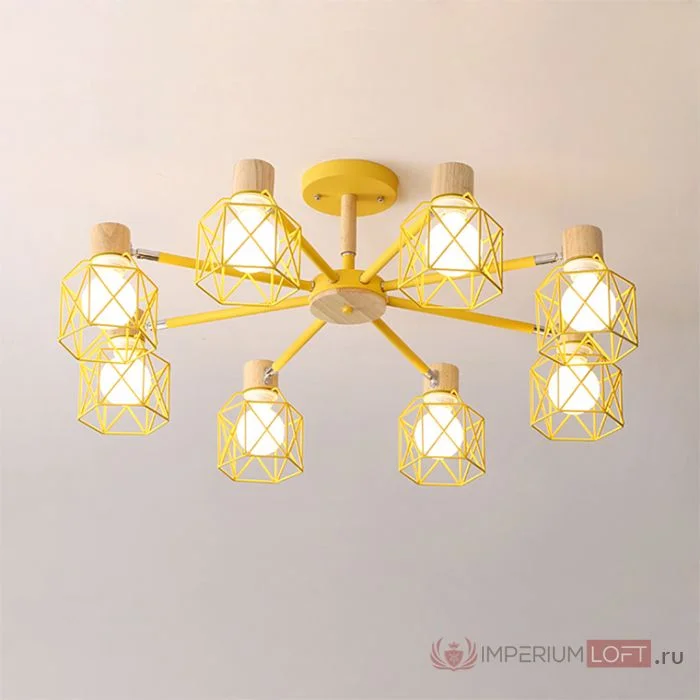 Потолочная люстра CORF B3 Black 8 lamps - миниатюра 10