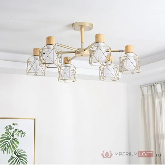 Потолочная люстра CORF B3 Black 8 lamps - миниатюра 13