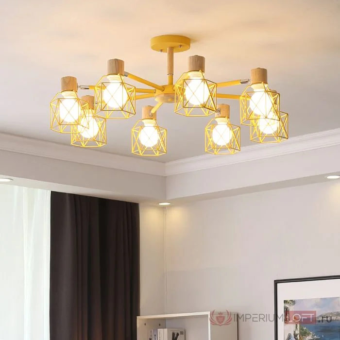 Потолочная люстра CORF B3 Black 8 lamps - миниатюра 3