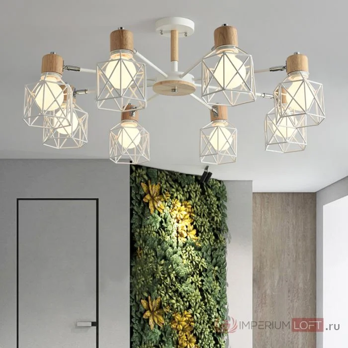 Потолочная люстра CORF B3 Black 8 lamps - миниатюра 4