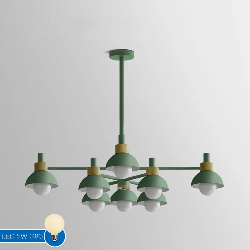 Люстра на штанге FANTA A 8 lights Green - изображение 1