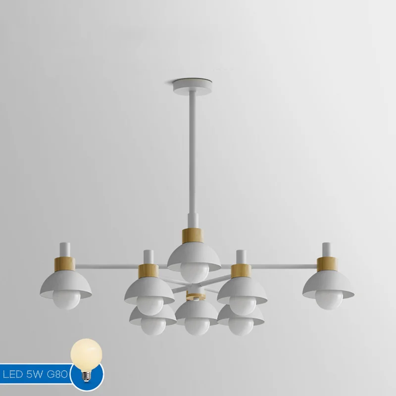 Люстра на штанге FANTA A 8 lights White - изображение 1