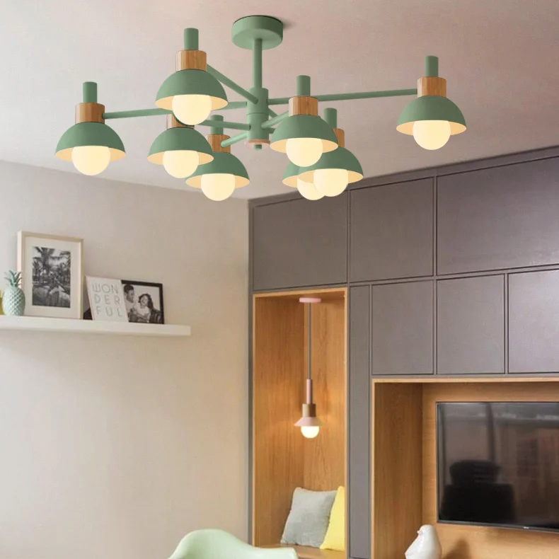 Люстра на штанге FANTA A 8 lights White - миниатюра 8