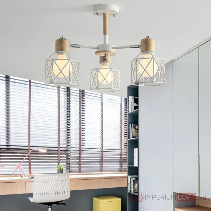 Потолочная люстра CORF B3 White 5 lamps - миниатюра 13