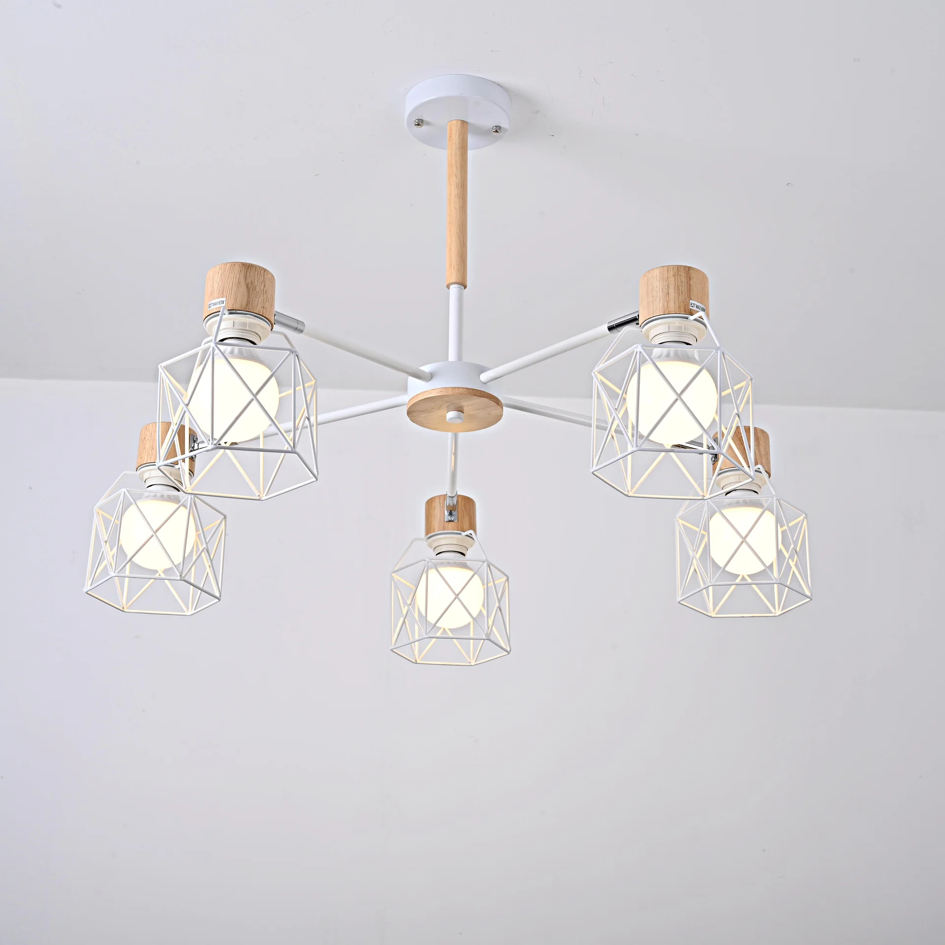 Потолочная люстра CORF B3 White 5 lamps - миниатюра 6