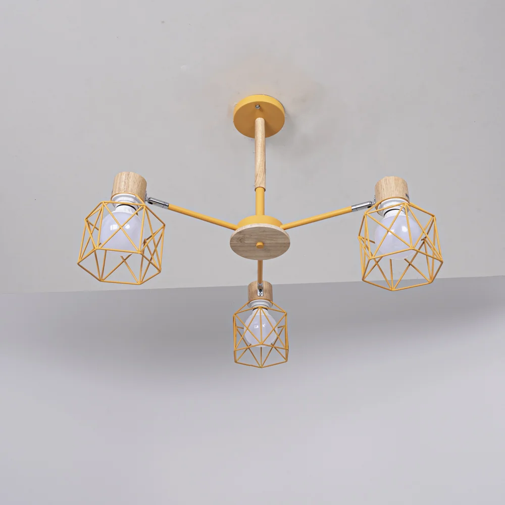 Потолочная люстра CORF B3 Yellow 3 lamps - миниатюра 6