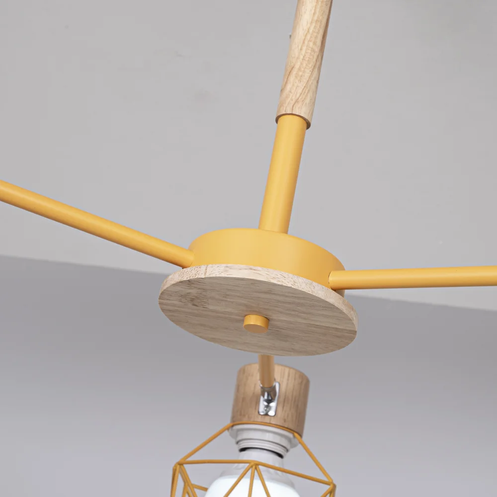 Потолочная люстра CORF B3 Yellow 3 lamps - миниатюра 7