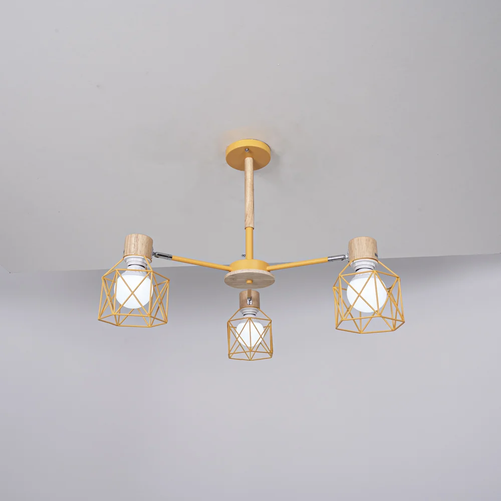 Потолочная люстра CORF B3 Yellow 3 lamps - миниатюра 8