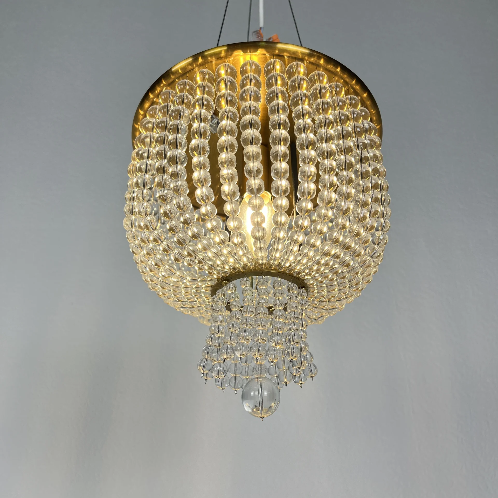 Потолочная люстра JACQUELINE WHITE SCONCE brass - миниатюра 3