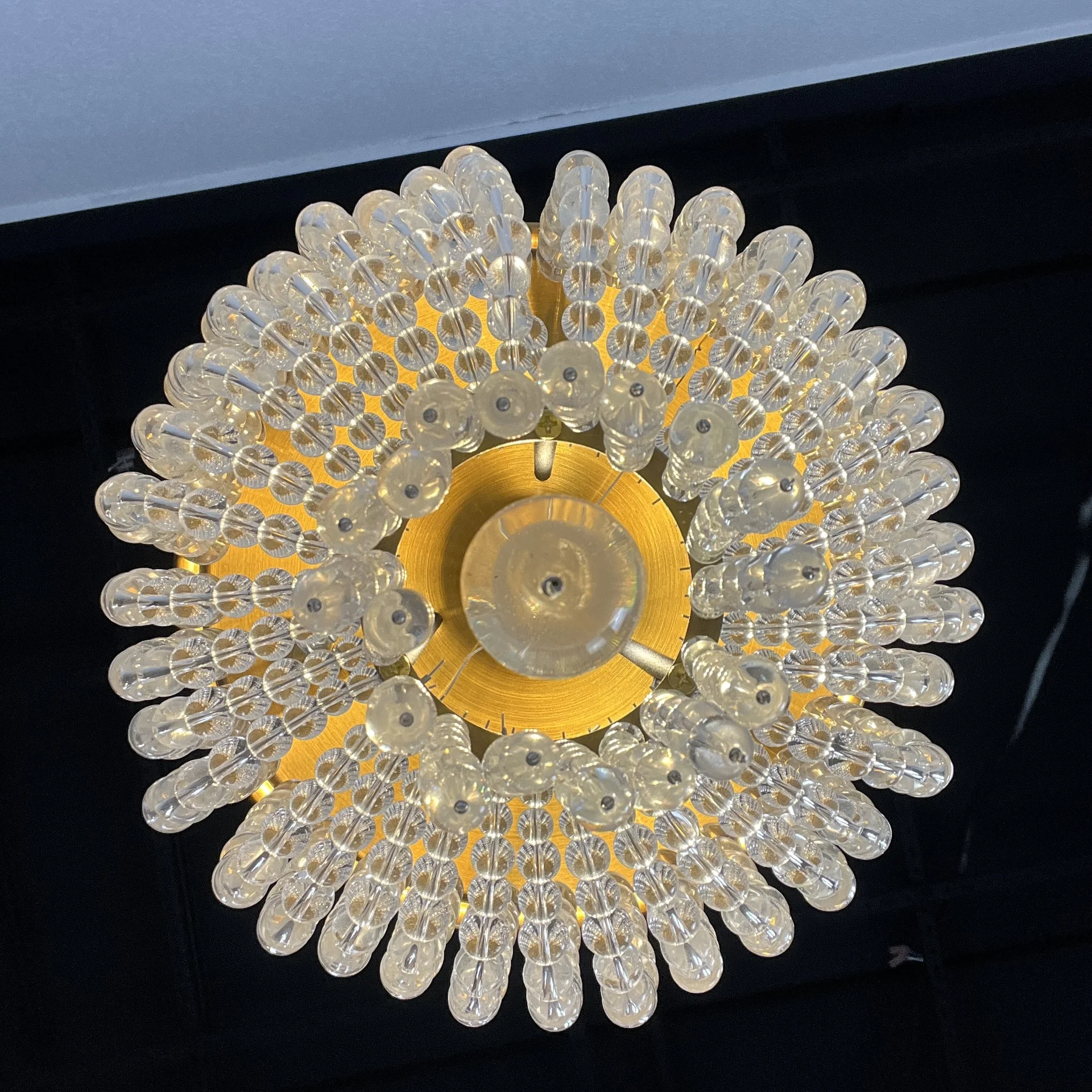 Потолочная люстра JACQUELINE WHITE SCONCE brass - миниатюра 5