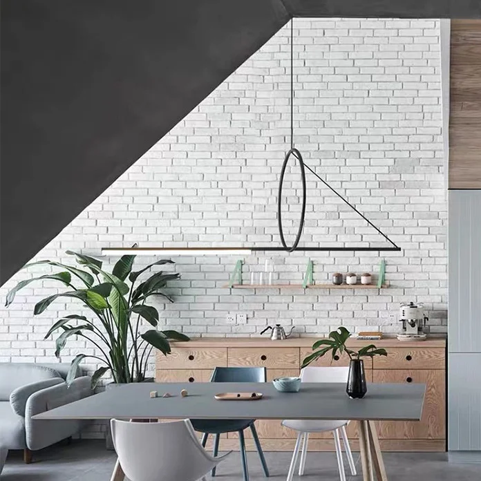 Подвесной светильник SUSPENSION CERCLE ET TRAIT – GRAPHITE SATINE L170 - миниатюра 12