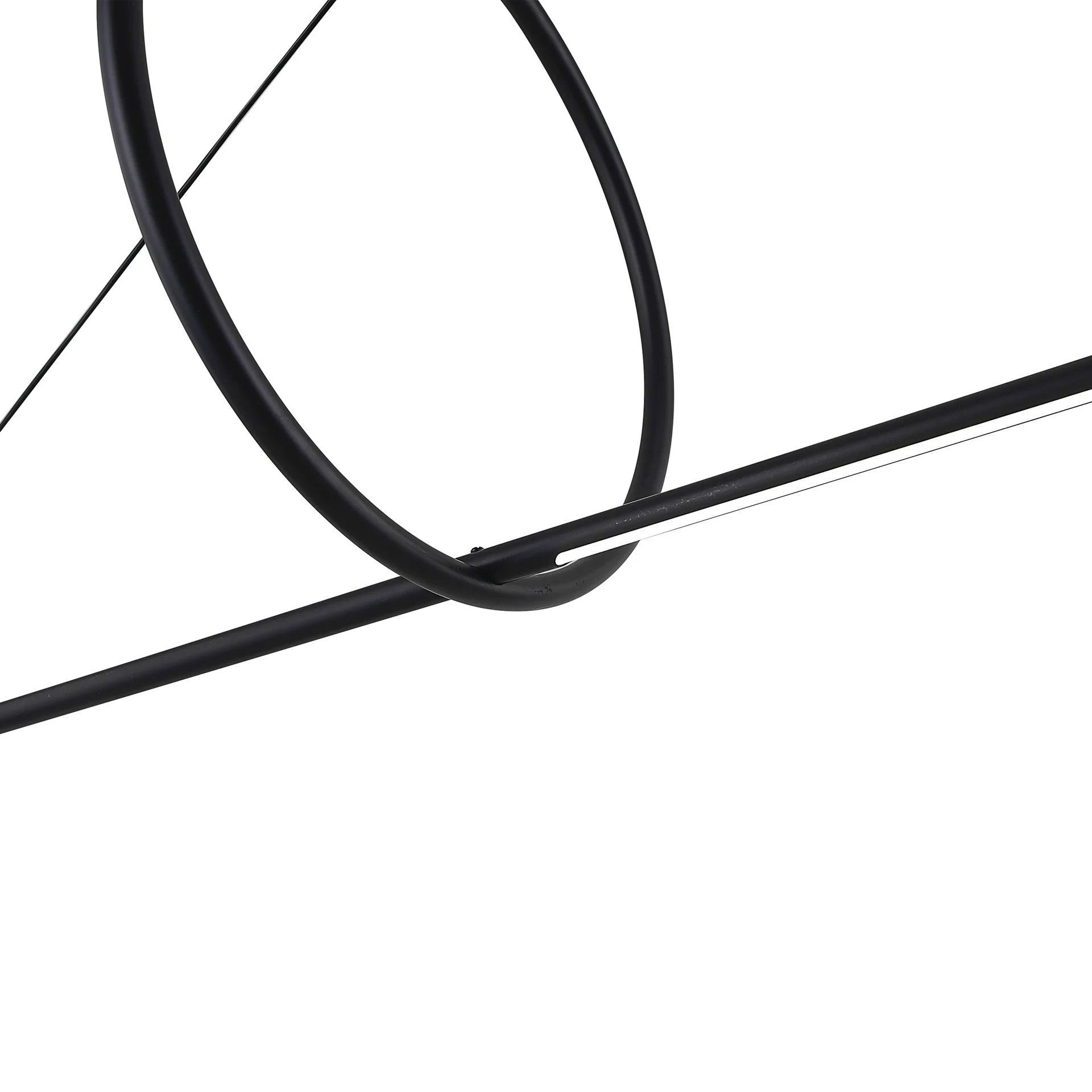 Подвесной светильник SUSPENSION CERCLE ET TRAIT – GRAPHITE SATINE L170 - миниатюра 2