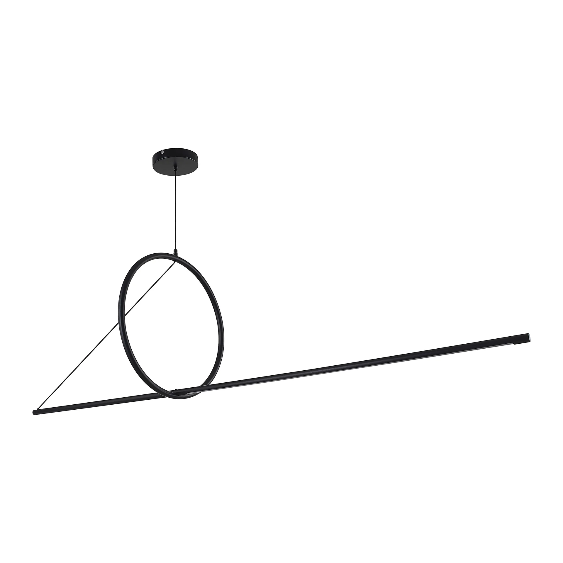 Подвесной светильник SUSPENSION CERCLE ET TRAIT – GRAPHITE SATINE L170 - миниатюра 21