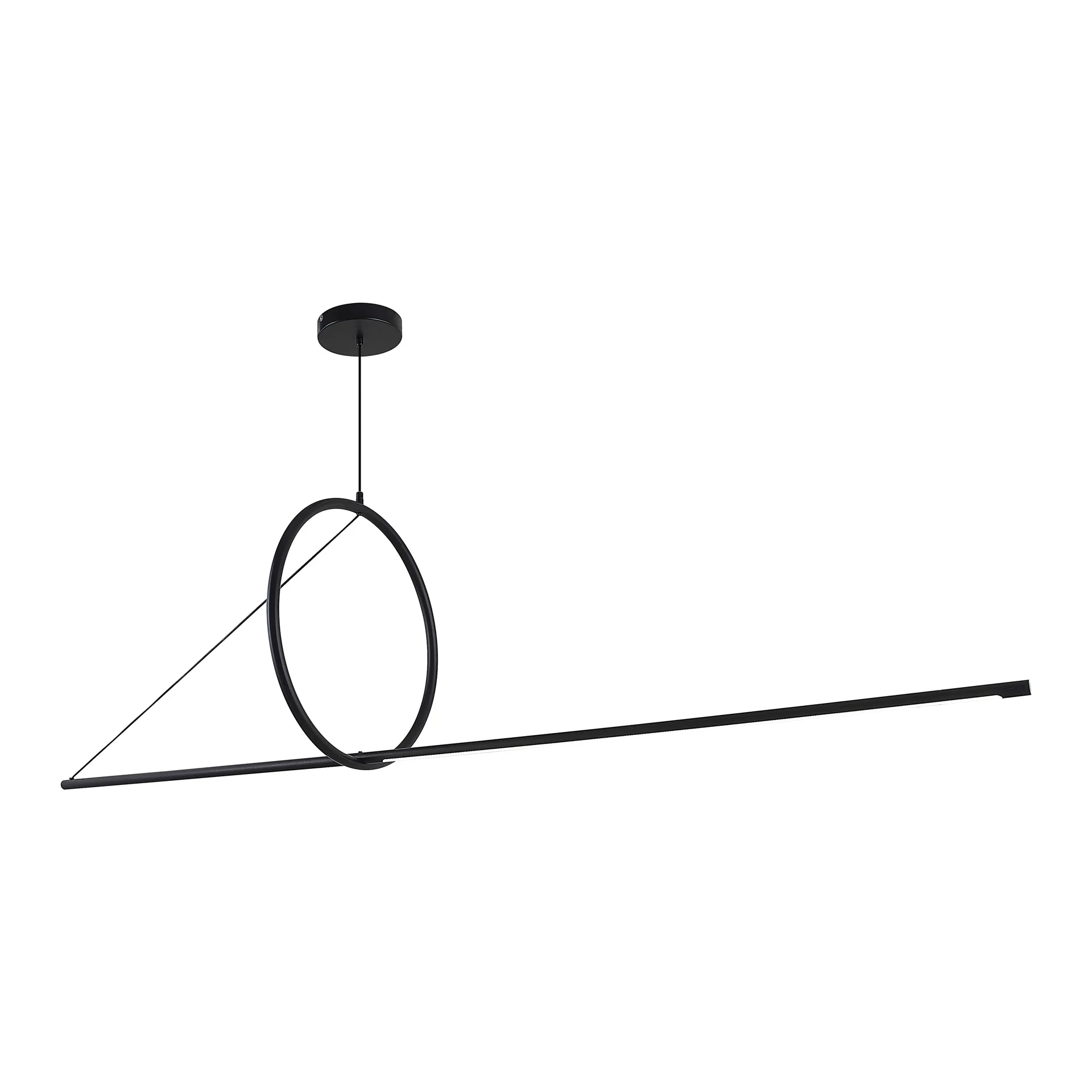 Подвесной светильник SUSPENSION CERCLE ET TRAIT – GRAPHITE SATINE L170 - миниатюра 22