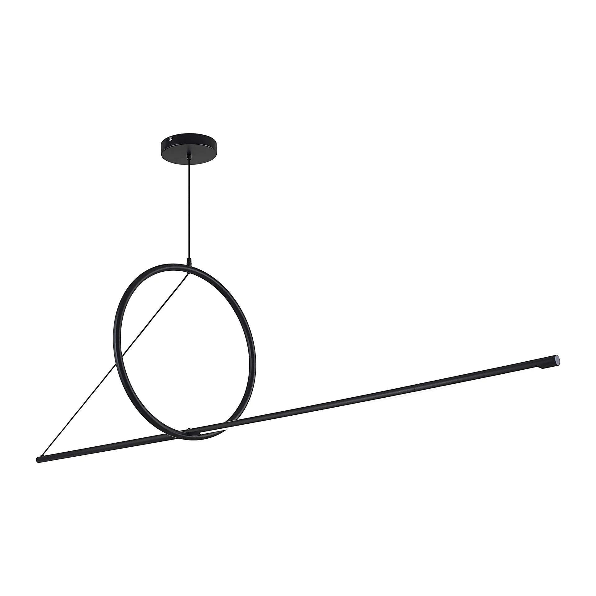 Подвесной светильник SUSPENSION CERCLE ET TRAIT – GRAPHITE SATINE L170 - миниатюра 23
