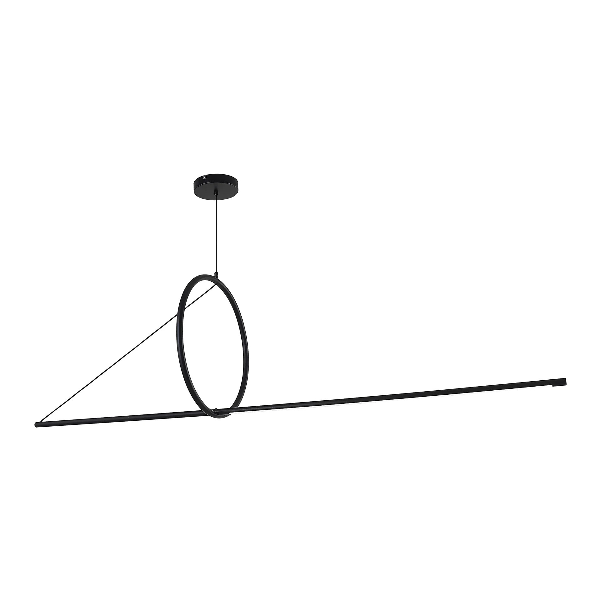 Подвесной светильник SUSPENSION CERCLE ET TRAIT – GRAPHITE SATINE L170 - миниатюра 24