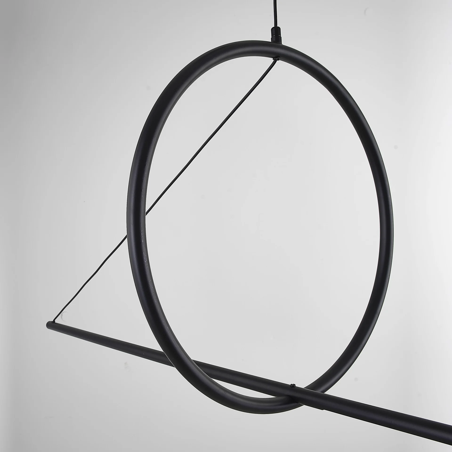 Подвесной светильник SUSPENSION CERCLE ET TRAIT – GRAPHITE SATINE L170 - миниатюра 26