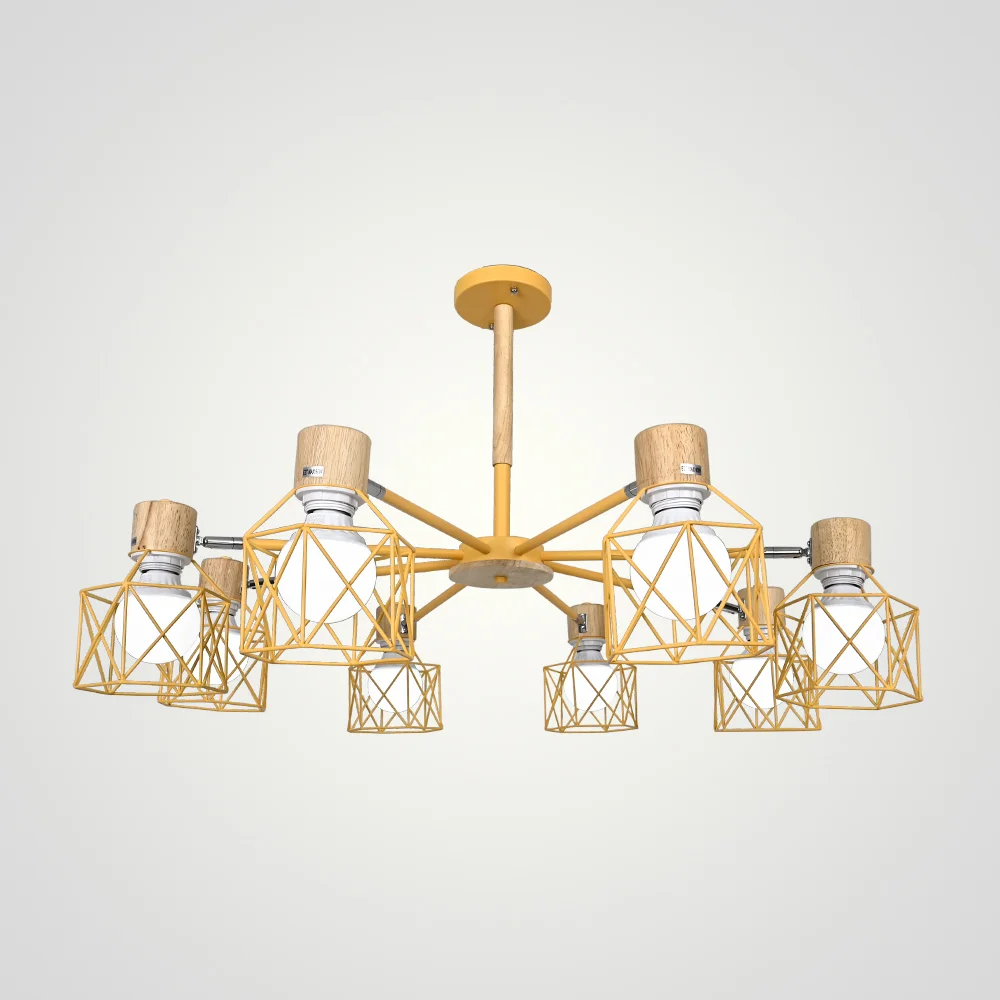 Потолочная люстра CORF B3 Yellow 8 lamps - изображение 1