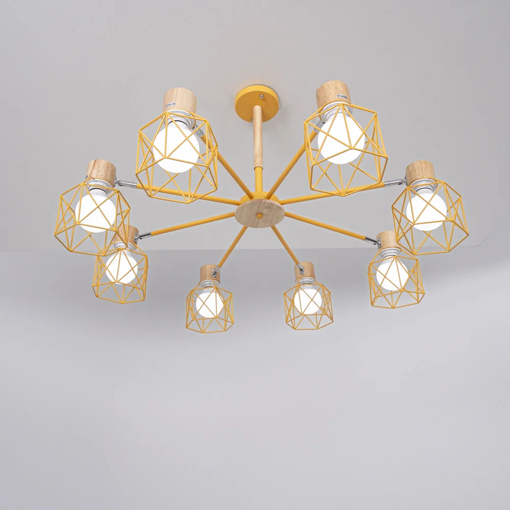 Потолочная люстра CORF B3 Yellow 8 lamps - миниатюра 7